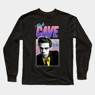 Nick Cave / Retro 80s Styled Design Long Sleeve T-Shirt